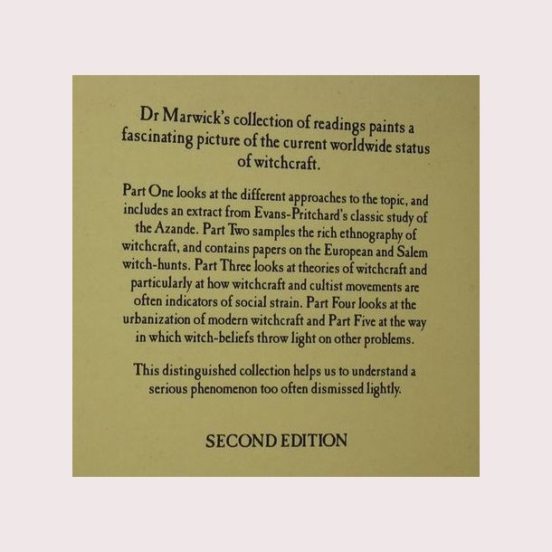 Witchcraft and Sorcery