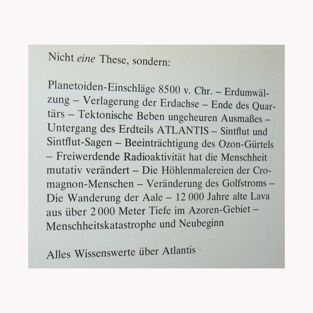Alles &uuml;ber Atlantis. Alte Thesen - neue Forschunge