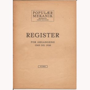 Register for �rgangene 1949 og 1950