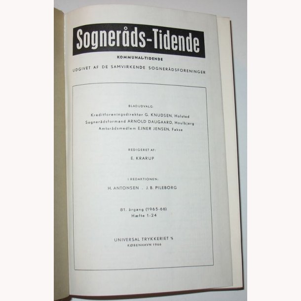 Sogneraads-Tidende 1965-1966