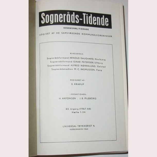 Sogneraads-Tidende 1967-1968