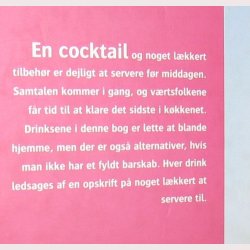 Cocktails med lkkert tilbehr