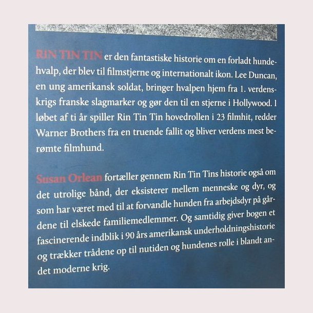 Rin Tin Tin: Susan Orlean - en hunds liv og legende