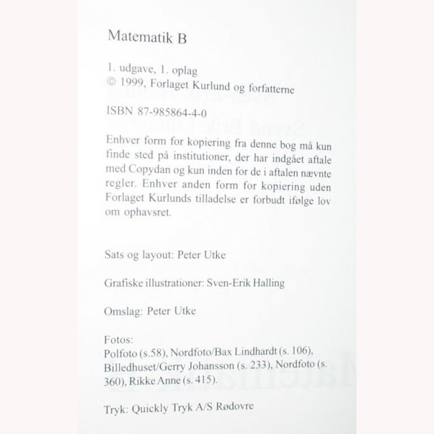 Matematik B
