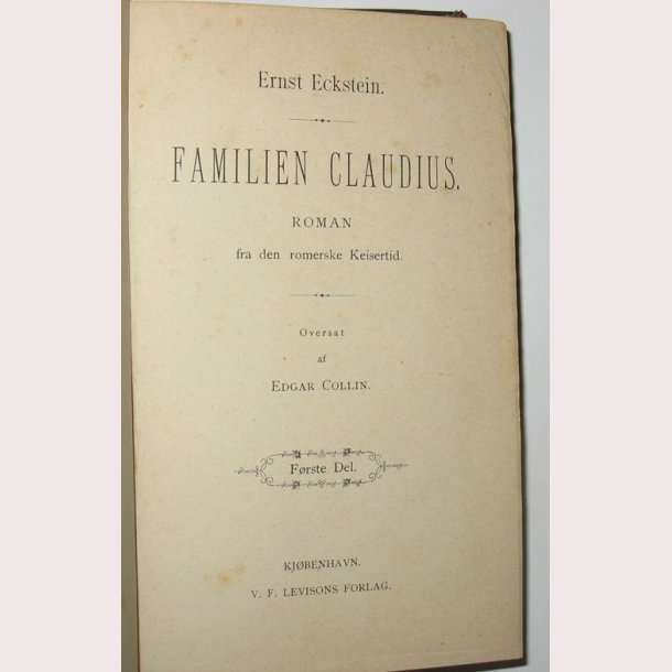 Familien Claudius Del l - lll i et bind