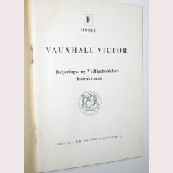 Instruktionsbog F Model Vauxhall Victor