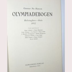 Olympiadebogen 1952