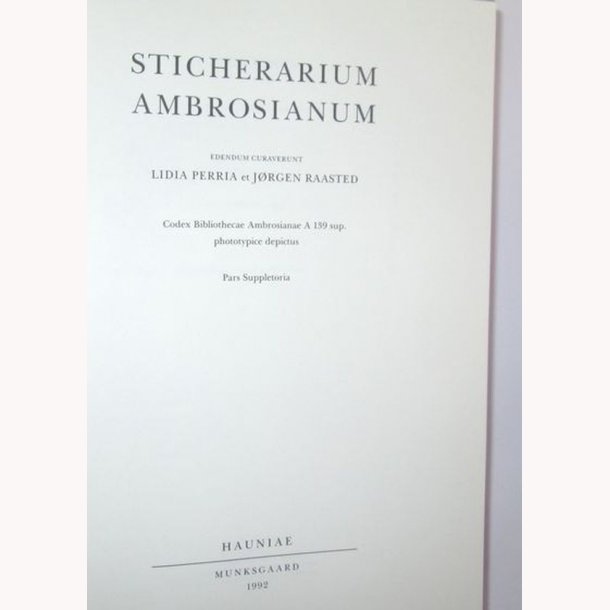 Sticherarium Ambrosianum Xl