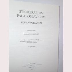 Sticherarium Palaeoslavicum Xll - Petropolitanum