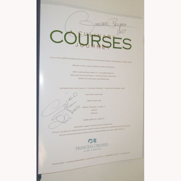 A Culinary Journey - signeret