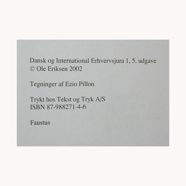 Dansk og International Erhvervsjura 1