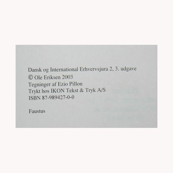 Dansk og International Erhvervsjura 2