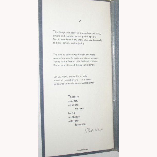 A Welcome to AIDA - signeret