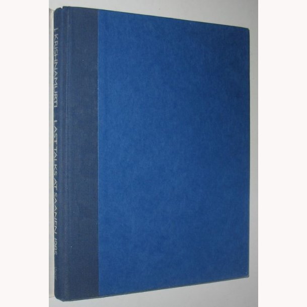 Last Talks at Saanen 1985