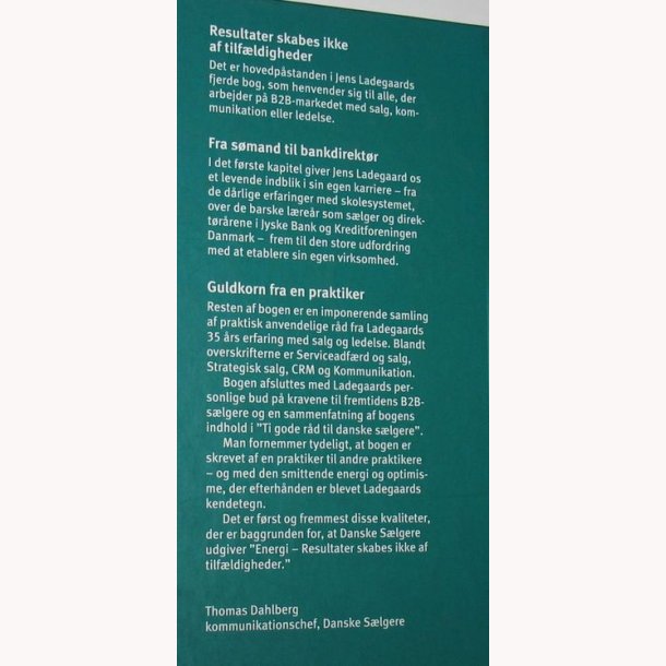 Energi - resultater skabes ikke af tilfldigheder