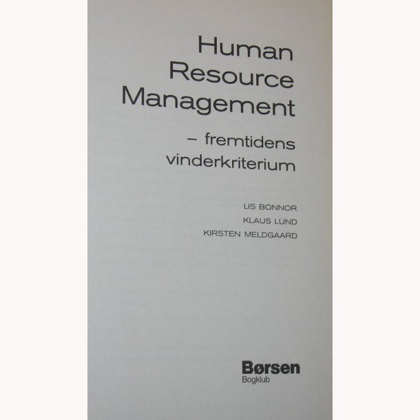 Human Resource Management