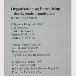 Organisation og forandring - den lrende organisat