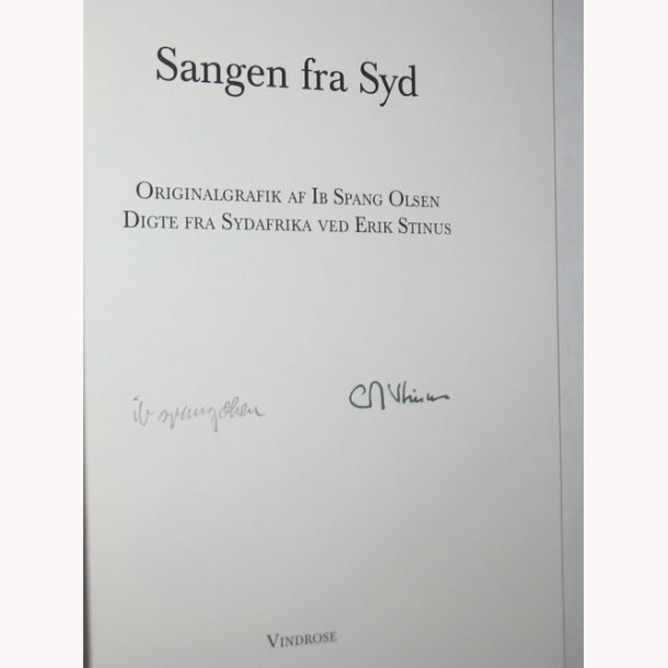 Sangen fra Syd - signeret