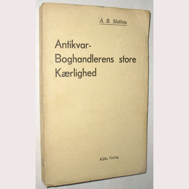 Antikvarboghandlernes store Krlighed