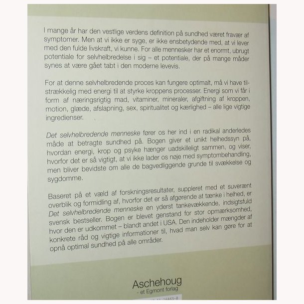 Det selvhelbredende menneske