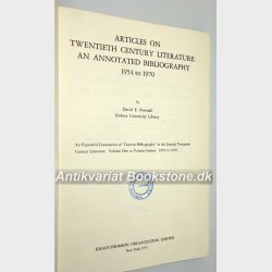 Articles on Twentieth Century Literature Vol. 1-7