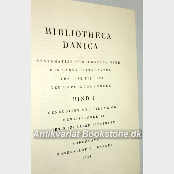 Bibliotheca Danica Bind 1-5 