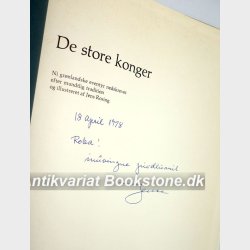 De store konger - Ni grnlandske eventyr (signeret): Jens Rosing