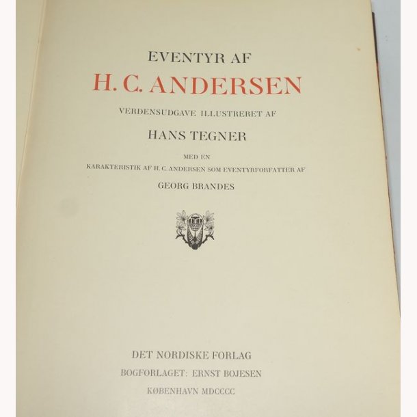 Eventyr af H.C. Andersen -  Verdensudgave illustreret af Hans Tegner 