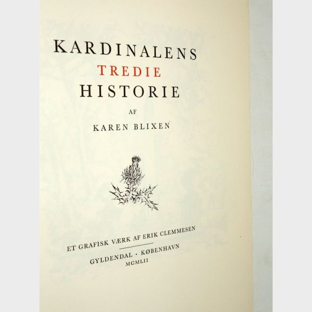 Kardinalens Tredie Historie: Karen Blixen