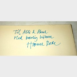 Fugleliv omkring en tagterrasse: Hanne Rode (signeret)