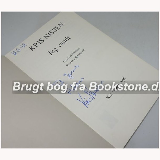 Jeg vandt - signeret