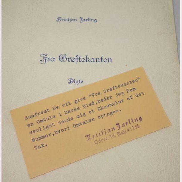 Fra Grftekanten - Digte