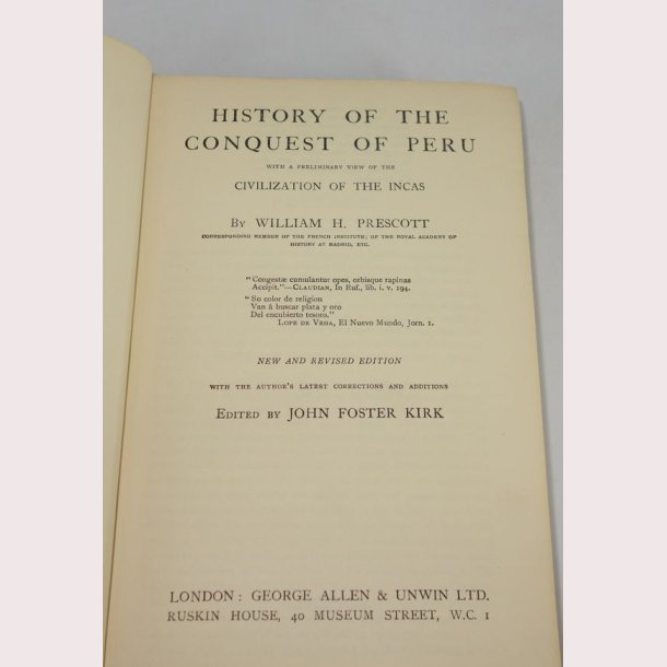 History of the Conquest of Peru 