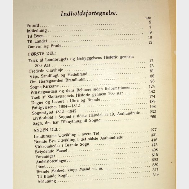 Brande Sogns Historie Bind 1+2 i et: T. Bundgaard Lassen og Lars Nielsen