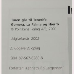 Turen gr til Tenerife