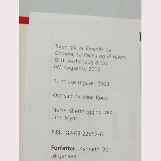 Turen gr til Tenerife