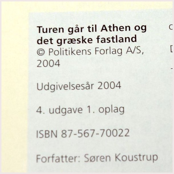 Turen gr til Athen og det Grske Fastland