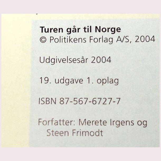 Turen gr til Norge
