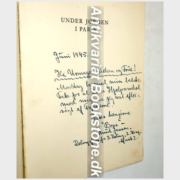 Under jorden i Paris: Etta Shiber (signeret)