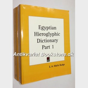 Egyptian Hieroglyphic Dictionary Part 1+2: E.A. Wallis Budge