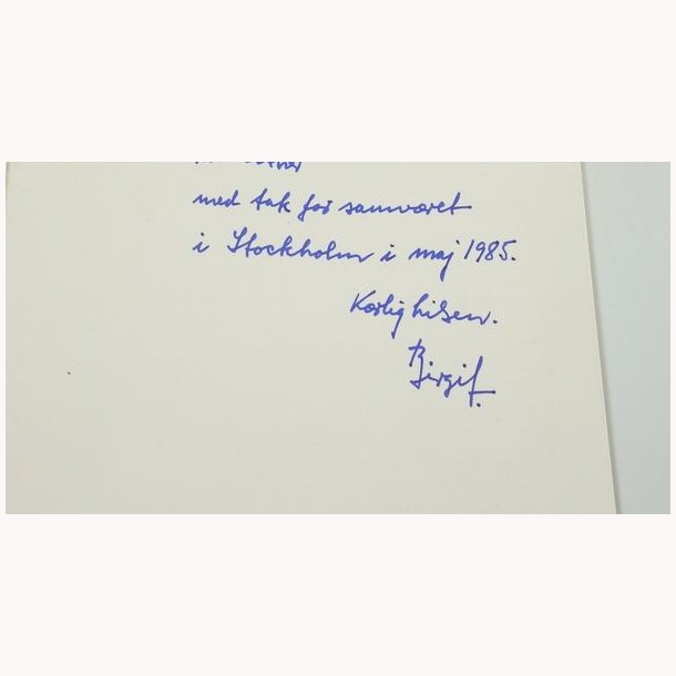 En kystbanepiges notater signeret 