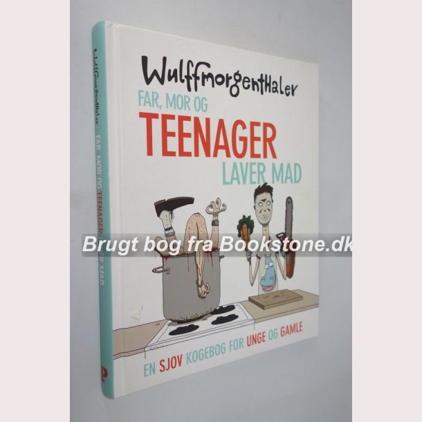 Far, mor og teenager laver mad