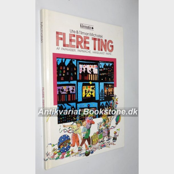 Flere ting af papkasser, papmache, hndlavet papir