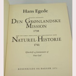 Hans Egede - Bind l-lV i to bind.