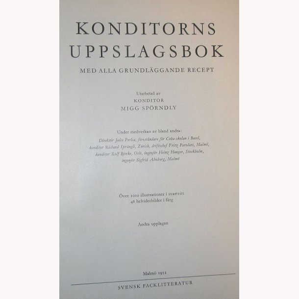 Konditorns Uppslagsbok
