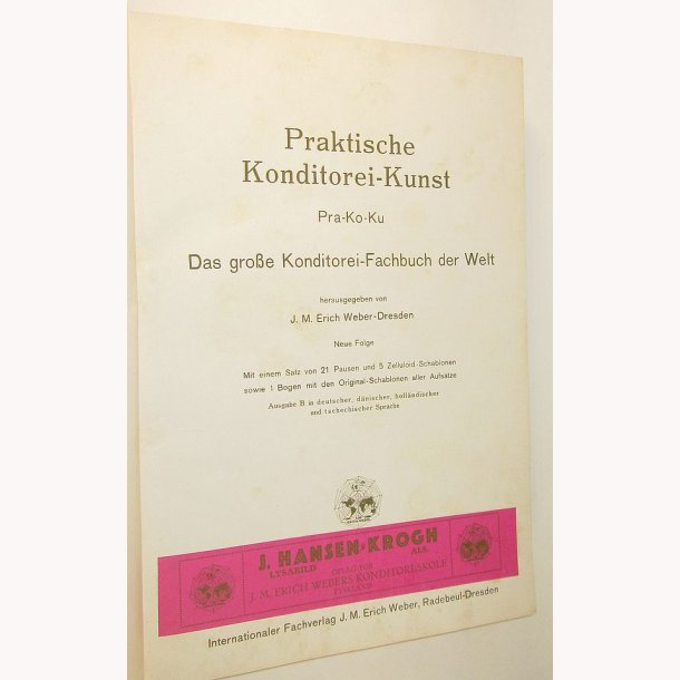 Praktische Konditorei-Kunst, Pra-Ko-Ku