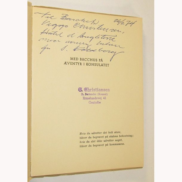 Med Bacchus p ventyr i Konsulatet