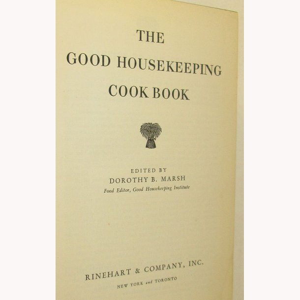 The Good Housekeeping  Cook Book