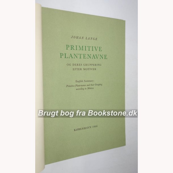 Primitive Plantenavne 