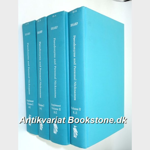 Pseudonyms and Personal Nicknames Volume 1+2 and Supplement 1+2: Harold S. Sharp